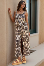 Load image into Gallery viewer, Printed Square Neck Top and Pants Set
