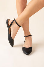 Load image into Gallery viewer, Linden Ankle Strap Flats