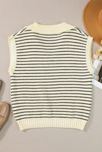 Load image into Gallery viewer, Striped Collared Neck Tank