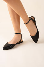 Load image into Gallery viewer, Linden Ankle Strap Flats