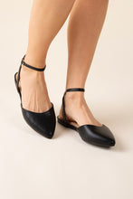 Load image into Gallery viewer, Linden Ankle Strap Flats