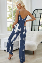 Load image into Gallery viewer, Tie-Dye Spaghetti Strap Jumpsuit with Pockets