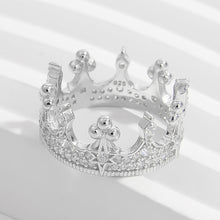 Load image into Gallery viewer, Crown Shape Zircon 925 Sterling Silver Ring