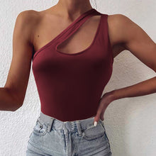 Load image into Gallery viewer, One Shoulder Cutout Cami