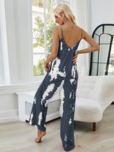 Load image into Gallery viewer, Tie-Dye Spaghetti Strap Jumpsuit with Pockets