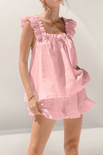 Load image into Gallery viewer, Ruffled Square Neck Top and Shorts Set