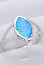 Load image into Gallery viewer, 925 Sterling Silver Split Shank Opal Ring
