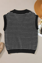 Load image into Gallery viewer, Striped Collared Neck Tank
