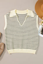 Load image into Gallery viewer, Striped Collared Neck Tank
