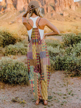 Load image into Gallery viewer, Full Size Printed V-Neck Sleeveless Jumpsuit
