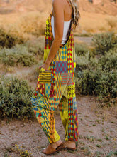 Load image into Gallery viewer, Full Size Printed V-Neck Sleeveless Jumpsuit
