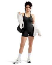 Load image into Gallery viewer, Strappy Backless Jumpsuits Tummy Control Yoga Romper
