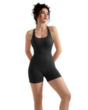 Load image into Gallery viewer, Strappy Backless Jumpsuits Tummy Control Yoga Romper
