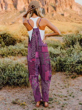Load image into Gallery viewer, Full Size Printed V-Neck Sleeveless Jumpsuit
