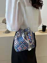 Load image into Gallery viewer, Printed Chain Bucket Bag
