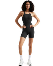 Load image into Gallery viewer, Strappy Backless Jumpsuits Tummy Control Yoga Romper
