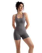 Load image into Gallery viewer, Strappy Backless Jumpsuits Tummy Control Yoga Romper

