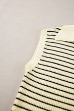 Load image into Gallery viewer, Striped Collared Neck Tank
