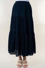 Load image into Gallery viewer, White Birch High Waisted Tiered Maxi Skirt
