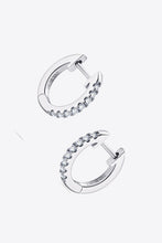 Load image into Gallery viewer, Moissanite 925 Sterling Silver Huggie Earrings
