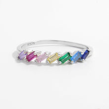 Load image into Gallery viewer, 925 Sterling Silver Contrast Zircon Ring
