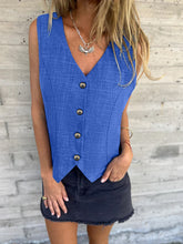 Load image into Gallery viewer, V-Neck Button Up Vest Coat
