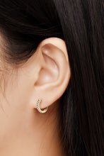 Load image into Gallery viewer, Moissanite 925 Sterling Silver Huggie Earrings

