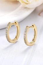 Load image into Gallery viewer, Moissanite 925 Sterling Silver Huggie Earrings
