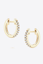 Load image into Gallery viewer, Moissanite 925 Sterling Silver Huggie Earrings
