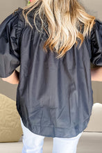 Load image into Gallery viewer, Button Up Collared Neck Short Sleeve Shirt
